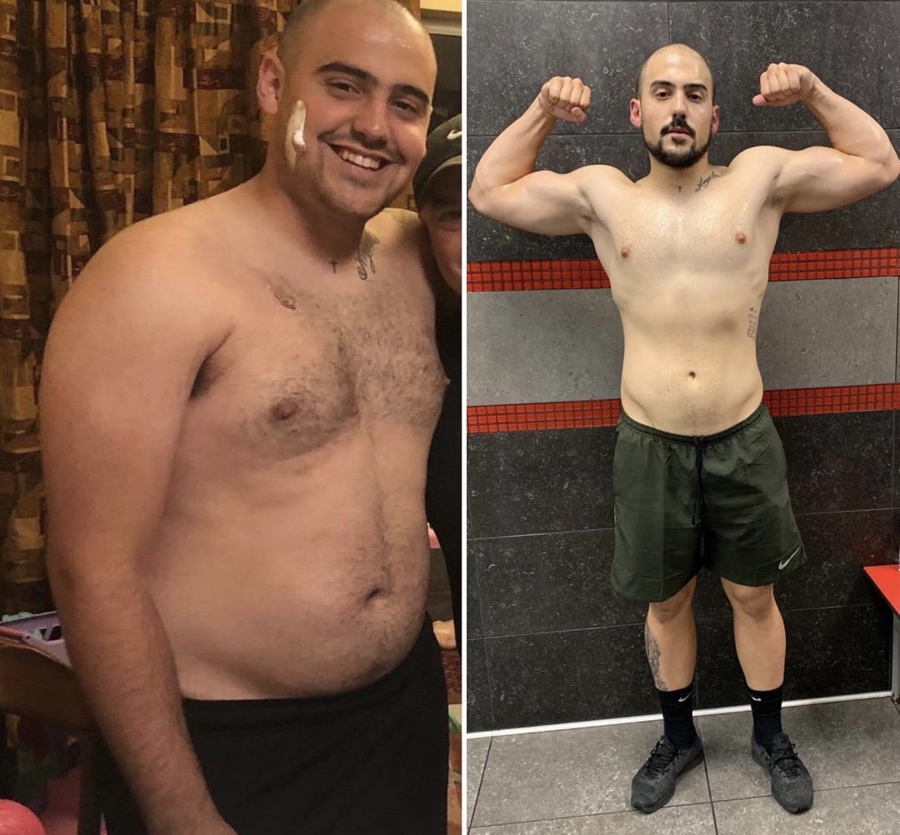 Angel's transformation - before and after training with Chris